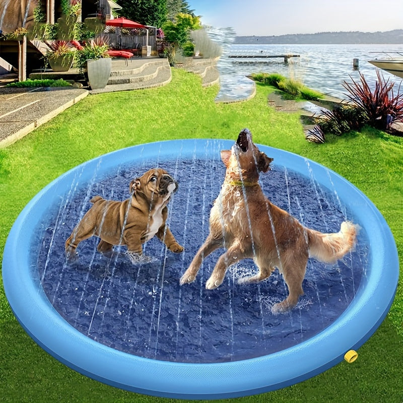 Fun Outdoor Splash Pad for Dogs  Summer Water Play